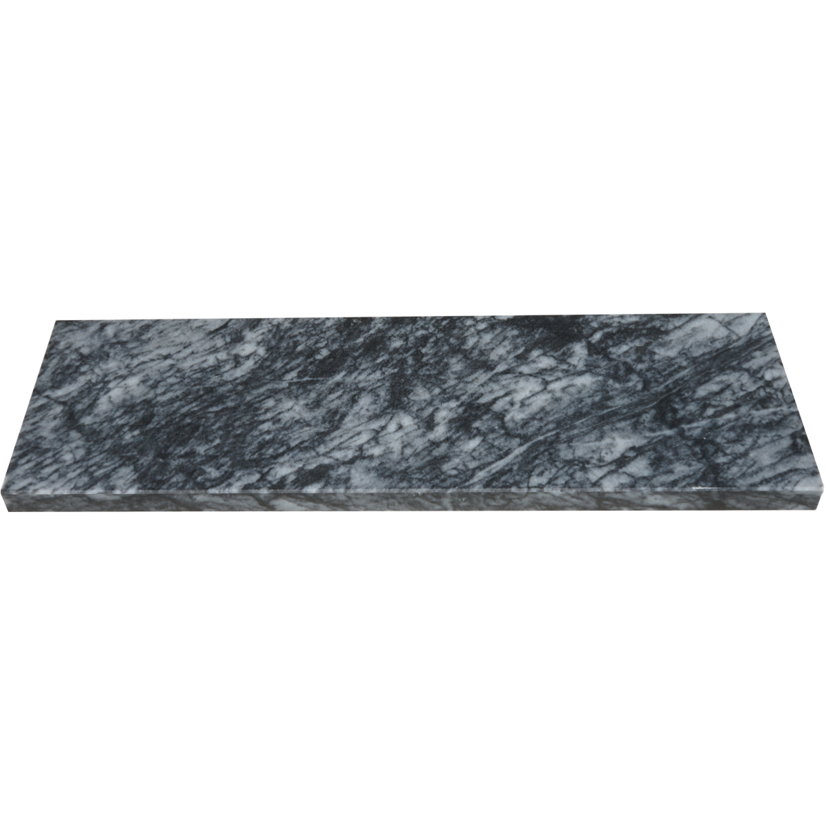 City Grey Polished Marble Stone Bathroom Corner Shelf