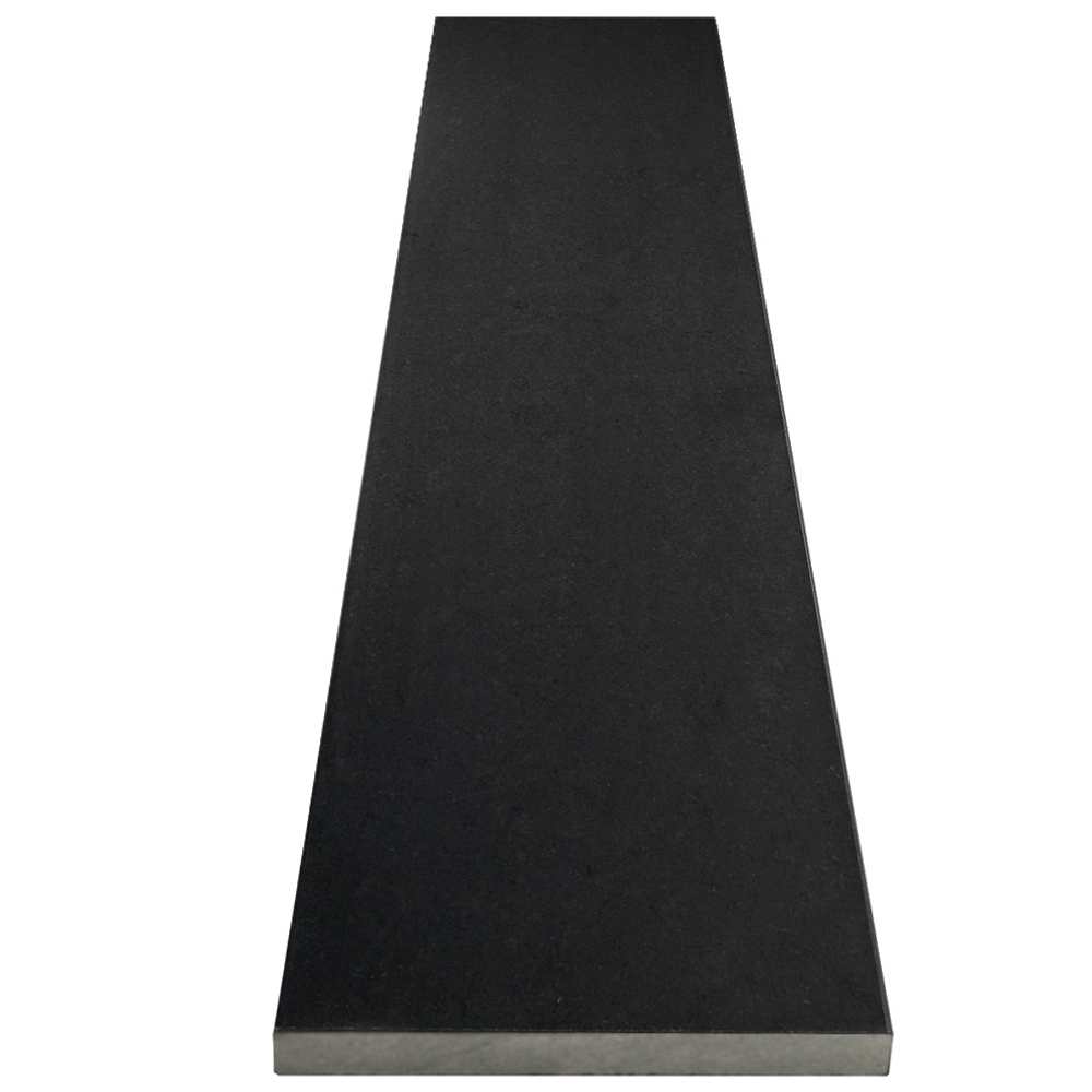 Shower Curb | Absolute Black Honed Granite Matte Stone